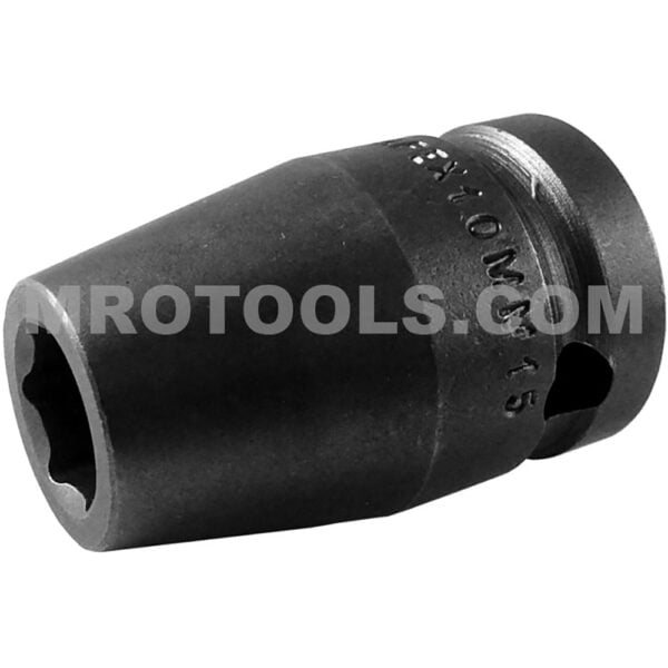 10MM15 Apex 6-Point 10mm Metric Standard Impact Socket, 1/2'' Square Drive