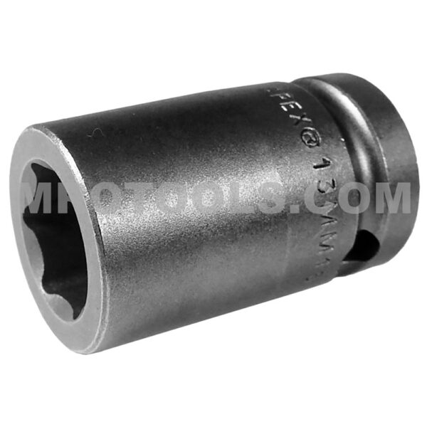 13MM15 Apex 6-Point 13mm Metric Standard Impact Socket, 1/2'' Square Drive