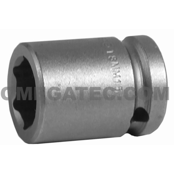 18MM15 Apex 6-Point 18mm Metric Standard Impact Socket, 1/2'' Square Drive