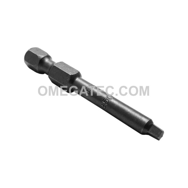 1950-1X Apex #1 Square Recess 1/4'' Power Drive Bit, Turned Body