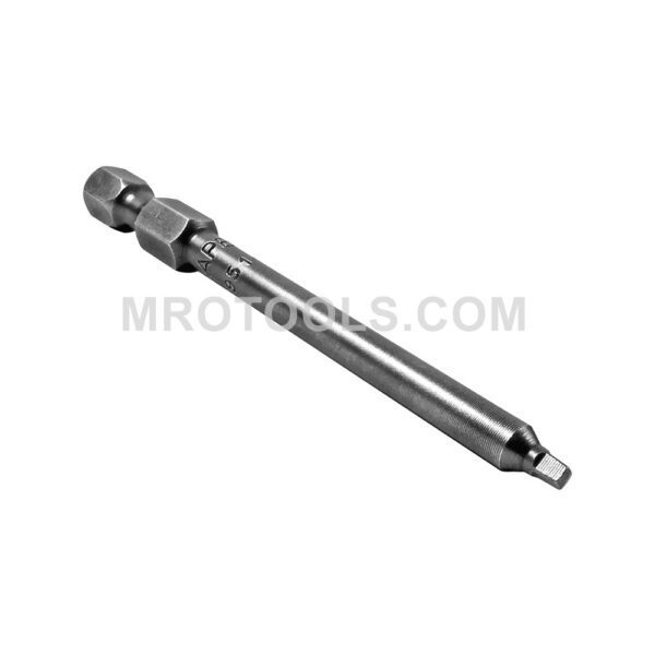 1951-0X Apex #0 Square Recess 1/4'' Power Drive Bit, Turned Body