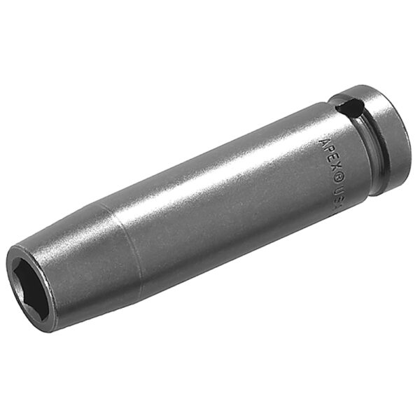 22MM25 Apex 6-Point 22mm Metric Long Impact Socket, 1/2'' Square Drive