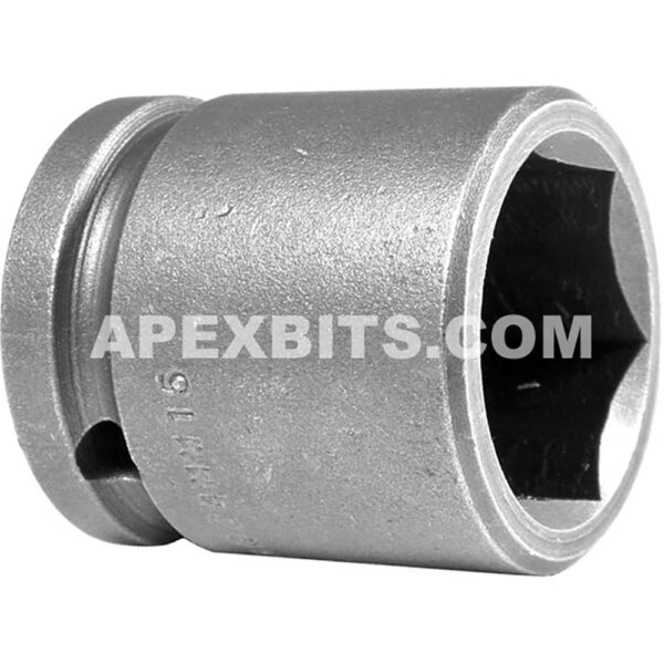 24MM15 Apex 6-Point 24mm Metric Standard Impact Socket, 1/2'' Square Drive