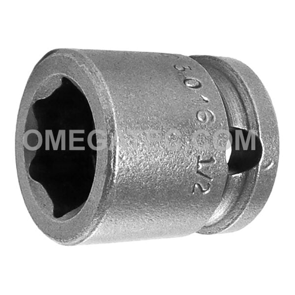 3016 Apex 6-Point 1/2'' Short Impact Socket, 3/8'' Square Drive