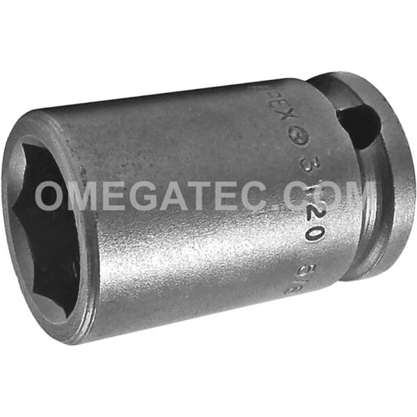 3120 Apex 6-Point 5/8'' Standard Impact Socket, 3/8'' Square Drive