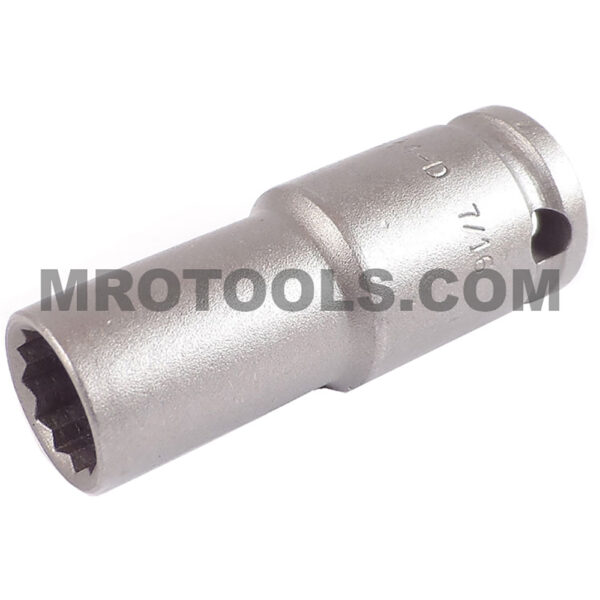 3514-D Apex 12-Point 7/16'' Long Thin Wall Impact Socket, 3/8'' Square Drive