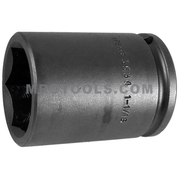 3534 Apex 6-Point 1-1/16'' Long Thin Wall Impact Socket, 3/8'' Square Drive