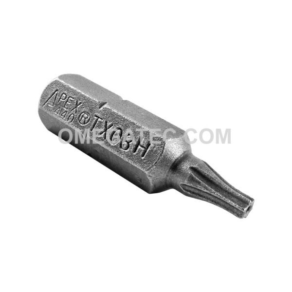 440-TX-08-H 1/4'' Apex Torx Insert Bits, Tamper Resistant