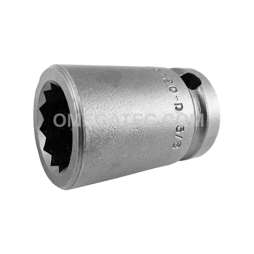 5120D Apex 5/8'' 12Point Standard Impact Socket, 1/2'' Square Drive