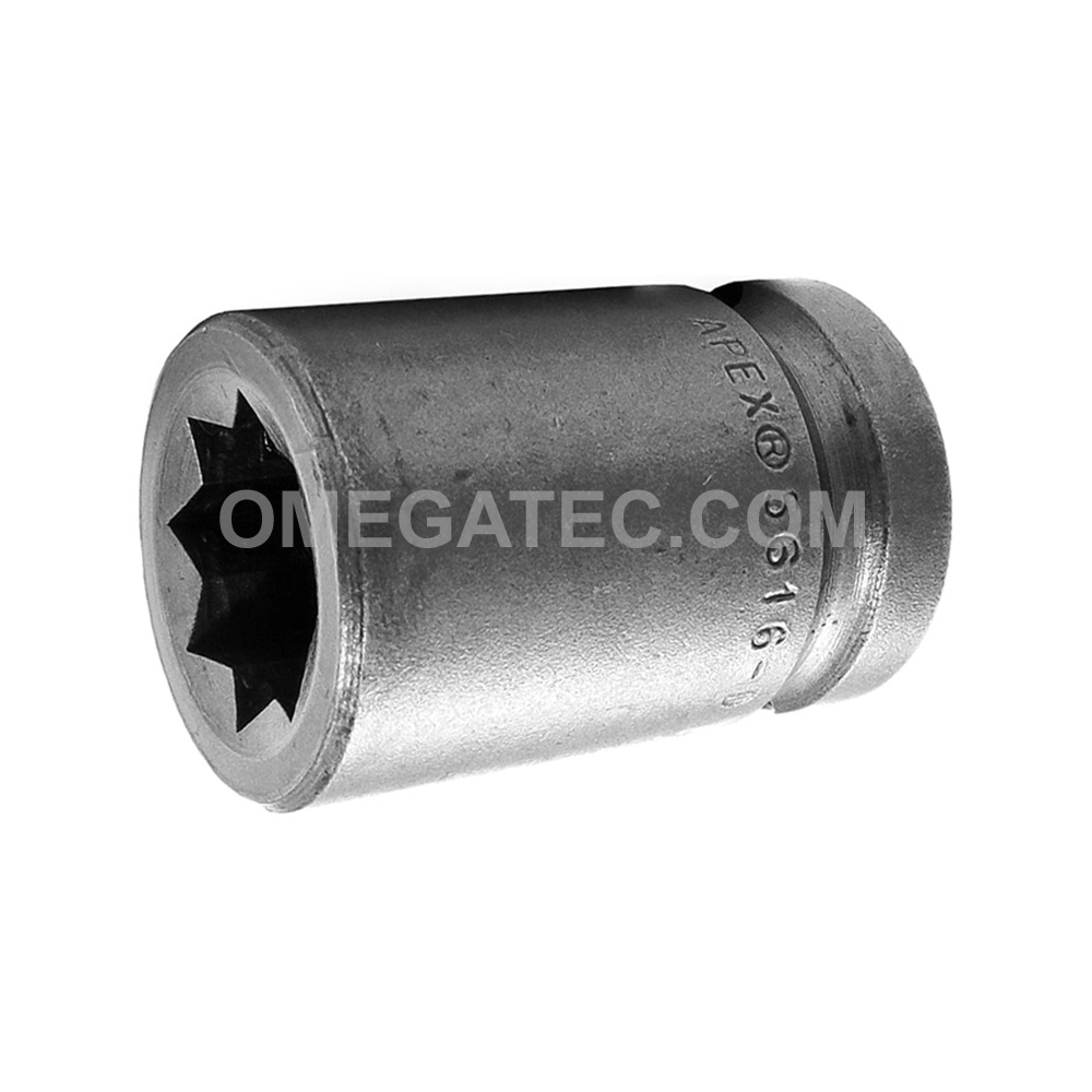 5616D Apex 1/2'' Standard Impact Socket, For Double Square Nuts, 1/2