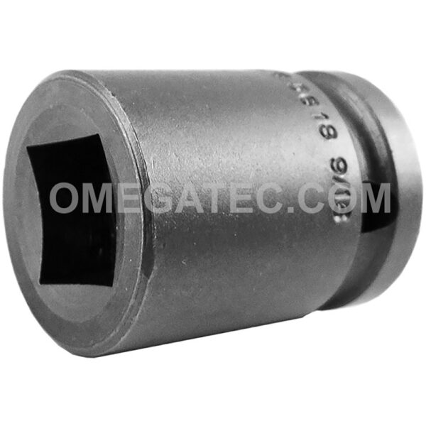 5618 Apex 4-Point 9/16'' Standard Impact Socket, For Single Square Nuts, 1/2'' Square Drive