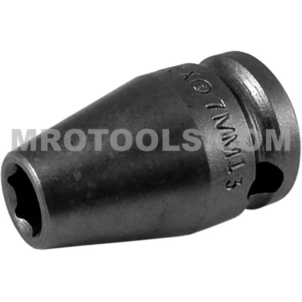 7MM13 Apex 6-Point 7mm Metric Standard Impact Socket, 3/8'' Square Drive
