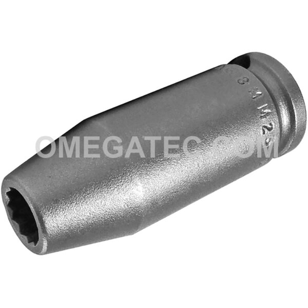 8MM23-D Apex 12-Point 8mm Metric Long Impact Socket, 3/8'' Square Drive