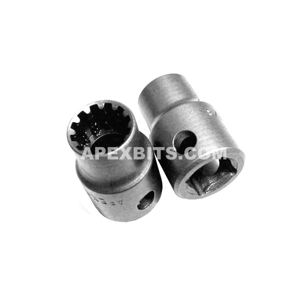 CMS3412 Apex 12 Standard Spline Socket, 3/8'' Square Drive Apex Sockets