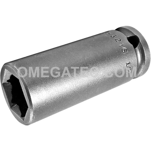FL-3216 Apex 6-Point 1/2'' Fast Lead Long Impact Socket, 3/8'' Square Drive