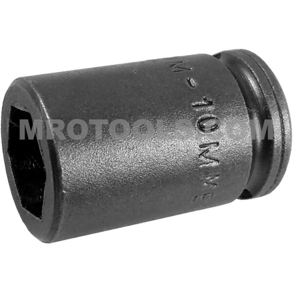 M-10MME1 Apex 6-Point 10mm Magnetic Metric Standard Impact Socket, For Sheet Metal Screw, 1/4'' Square Drive