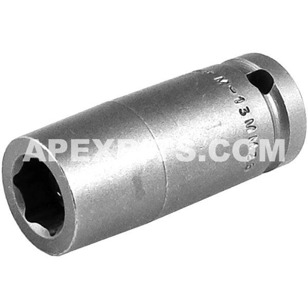 M-13MM25 Apex 6-Point 13mm Magnetic Metric Long Impact Socket, 1/2'' Square Drive