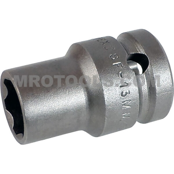 SF-13MM45 Apex 6-Point 13mm Surface Drive Thin Wall Metric Standard Impact Socket, 1/2'' Square Drive