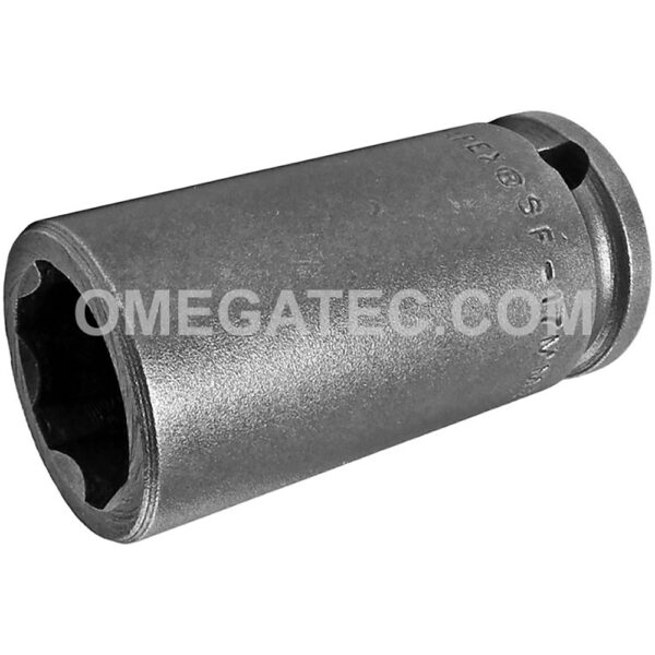 SF-17MM23 Apex 6-Point 17mm Surface Drive Metric Long Impact Socket, 3/8'' Square Drive